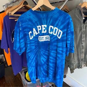 Vintage Tie Dye Cape Cod Travel Destination T Shirt